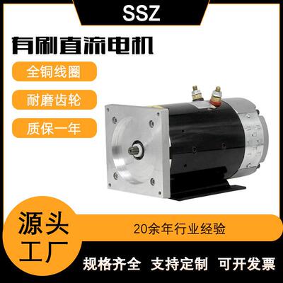 跨境直供60V1.3W高空作业车液压直流电机纯铜线有刷直流串励电机