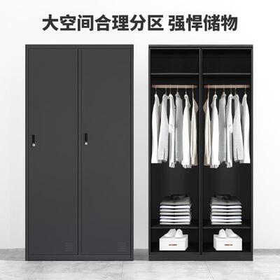 黑加色更衣员工柜宿舍衣铁STD-2353皮储物柜带锁厚收纳柜健身房更