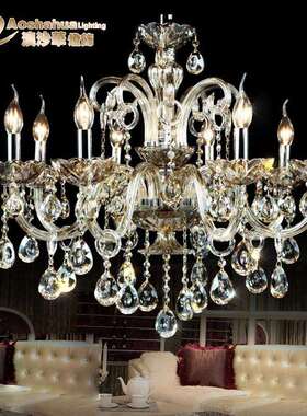 Crystal Lightt蜡烛水晶灯Lámpara de Cristal