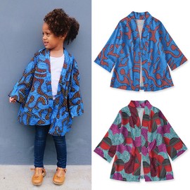 儿童款 非洲波长袖上衣外套童装insAfrican children shawl top