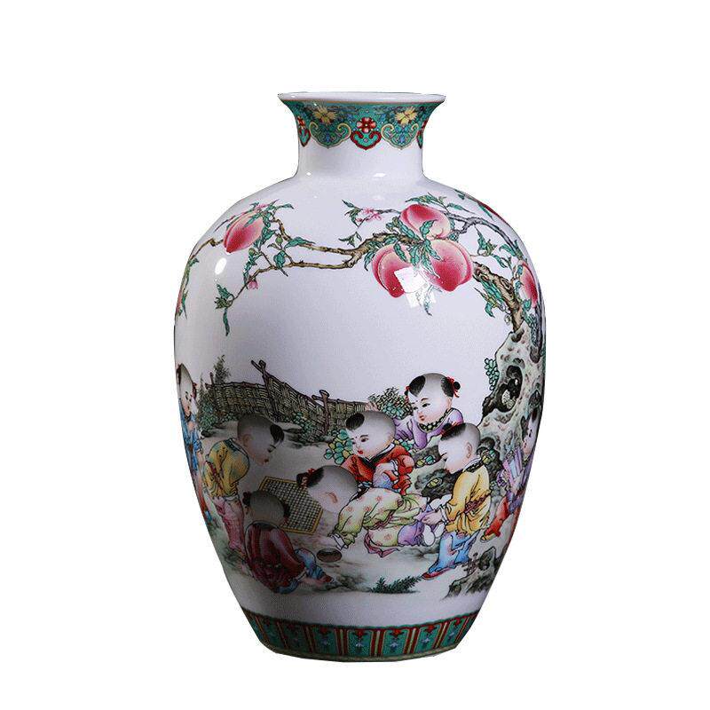 景德镇陶瓷花摆件瓷器粉彩新中式花家居客厅古典装饰工艺品