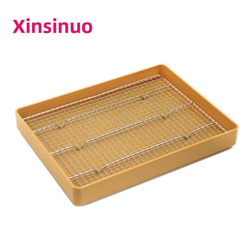 超市新鲜精品托盘熟猪肉牛肉冷盘食品展示冷冻室板加厚漏网油炸