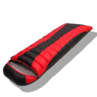 冬季户外户外单人专用保暖露营双人可睡袋羽绒春秋睡袋拼接