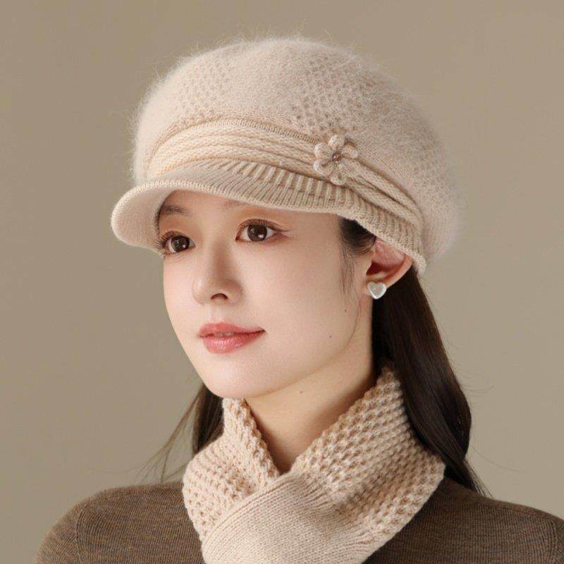 春秋季女士针织贝雷帽子加厚保暖鸭舌帽时尚百搭妈妈毛线帽0122ud,服饰配件/皮带/帽子/围巾,帽子,淘宝优惠券,粉丝福利购,淘宝优惠卷