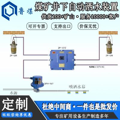 矿用尘控热释定时大巷自动洒水降尘装置 ZPS127型
