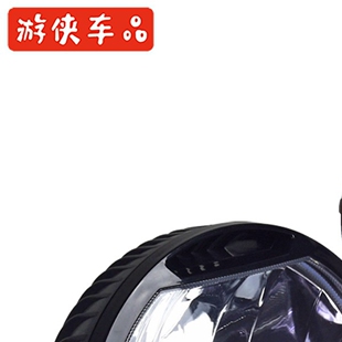 CR150无极300AC幼狮复古机车改装LED前大灯前照灯日行灯车头灯