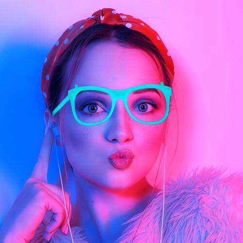 Glow-in-the-dark Glasses KTV Bar Concert Atmosphere Props Ne