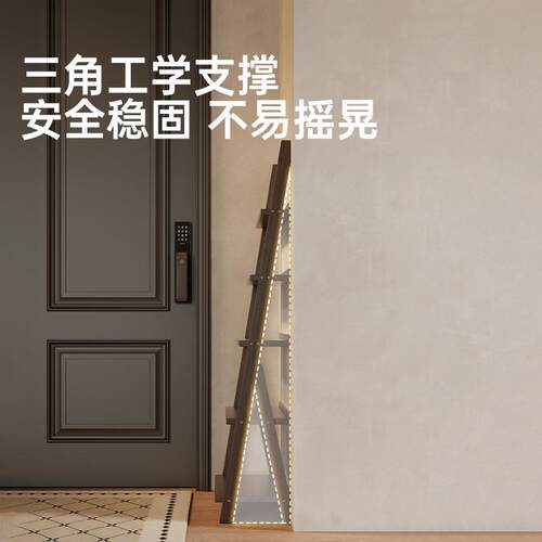 书架落地多层家用客厅阳台卧室门后书柜储物柜一体靠墙窄边陈列架