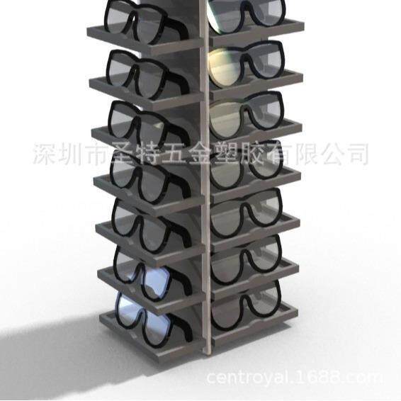 厂家直销 墨镜展示架 太阳镜收纳柜 商场金属货柜定 制