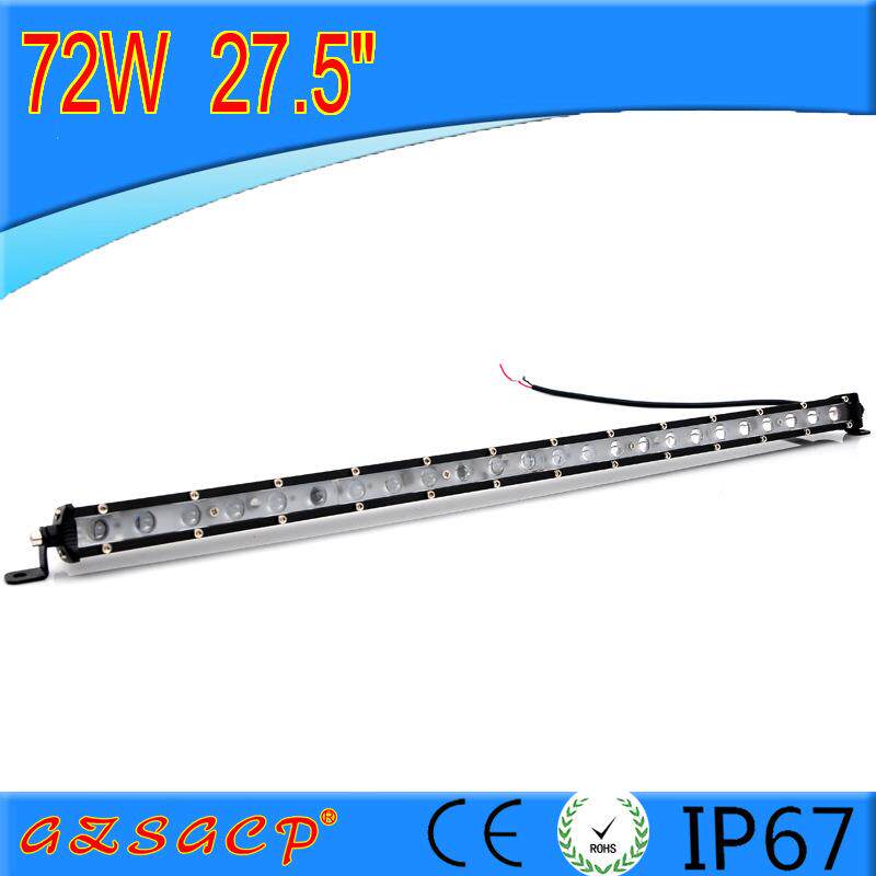汽车led单排中网长条灯超亮车顶灯12v24V货车改装杠灯强光4D射灯