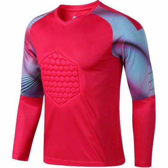 正品赛足球守门服装套装长袖比训练门服运动防撞员防护服加将厚龙