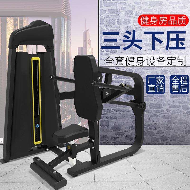 三头下压SeatedDip肩部推举训练器大型健身器健身房器材