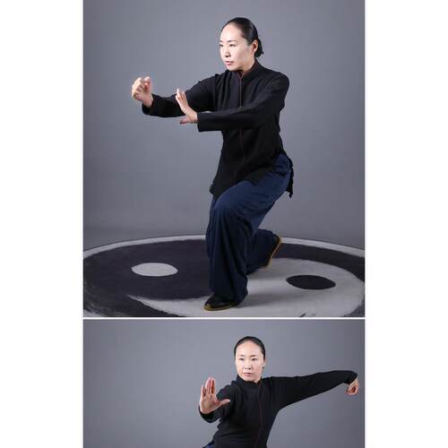 正品蕾太极秋冬马款加棉太极晨裤男式保暖练服女功式表演练服裤子