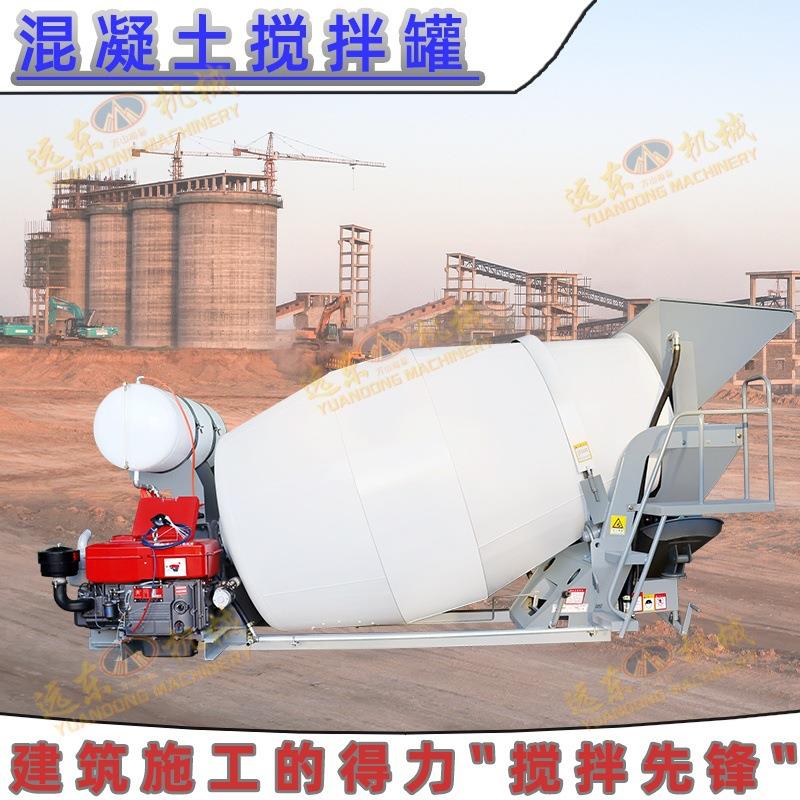 5立方混凝土搅拌罐建筑工地用混泥土全封闭粉剂搅拌罐水泥运输罐