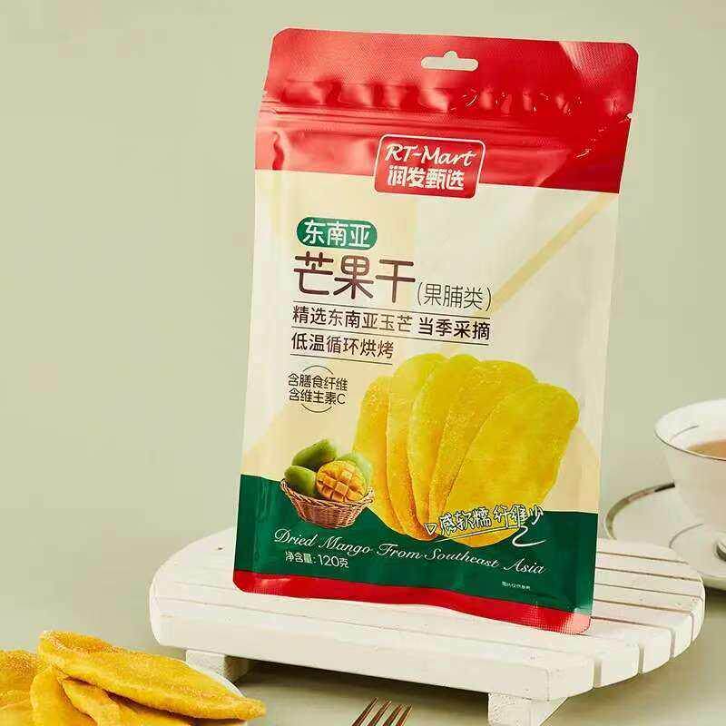 大润发自有品牌大润发代购RT-MART润发甄选东南亚芒果干120g