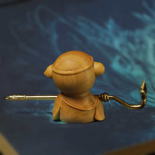 厂家批发黄杨木雕生肖猪手把件工艺品猪车摆件茶宠猪八戒