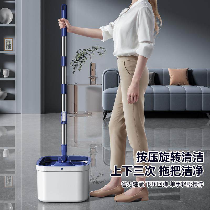 大离号干湿用拖地拖把96家用套装拖mop净污分旋转把桶两懒人清洁