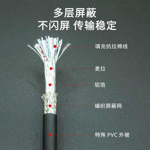 26芯屏蔽线Camera 6i拖nk电缆 2PDaLlsa工业相机链线缆8888