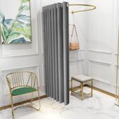 U型墙角试衣间布帘服装 大半圆换衣室盛广 店更衣室隔断门帘杆轨道