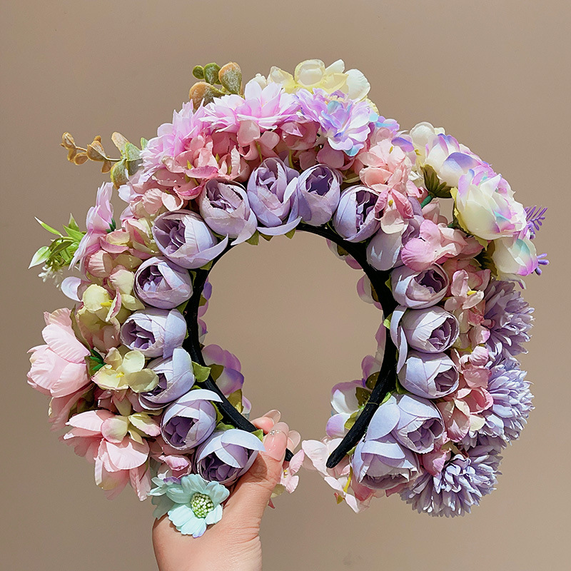 小女孩儿童花头女童超仙花朵发饰