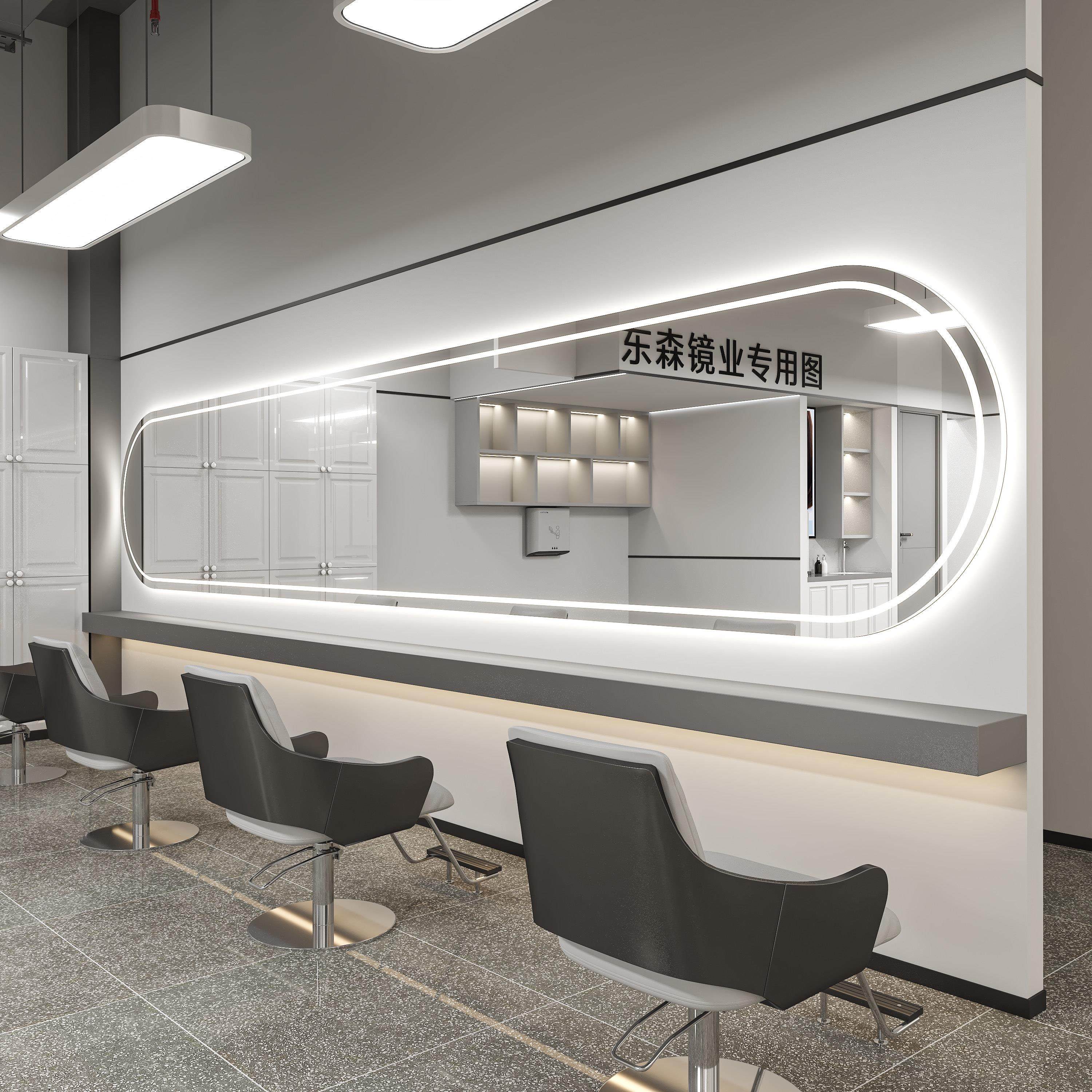 网红理髲店镜子发廊专用理髲镜染烫镜台面美发店镜台横挂大通镜子,商业/办公家具,理发镜台,淘宝优惠券,粉丝福利购,淘宝优惠卷