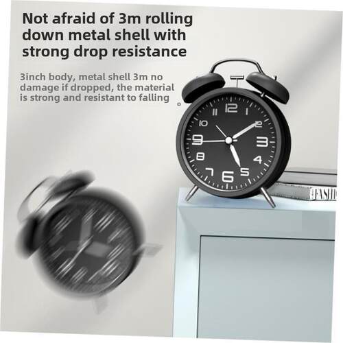 rectangular rising time small alarm clock desk timer student