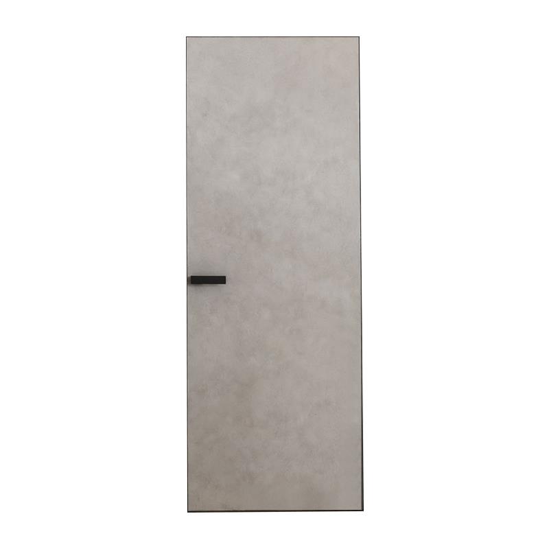 定制隐形门无框窄边极简铝木平开实木室内门微水泥套装门卧室暗门