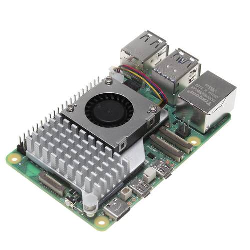 树莓派5散热风扇 Raspberry Pi Active Cooler主动式铝合金散热器