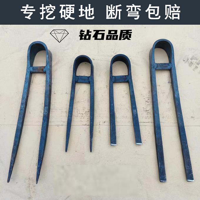 全钢长柄二齿锄头两用挖土开荒种菜加重手工锻打家用专用挖红薯图片