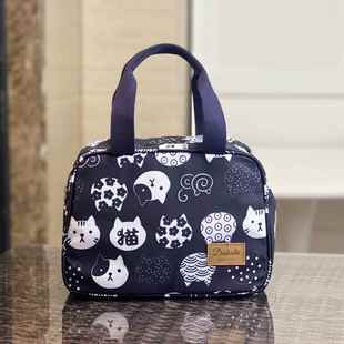 加宽可放分隔饭盒手提包防水保温午餐便当包拎装便当带上班带饭袋