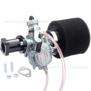 卡丁车212cc GX200 CT200U KT196进气管VM22化油器海绵空气滤清器