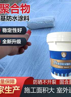 行家选屋顶防水补漏材料JS聚合物水泥基涂料卫生间水池防水材料