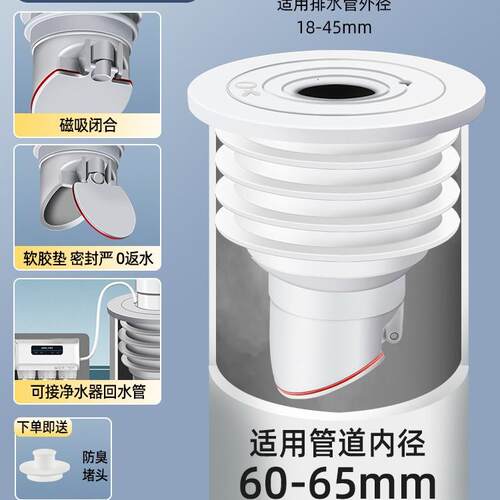 洗衣机厨房水管密封排水下水器