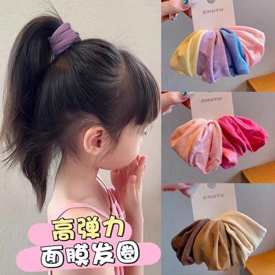 2025 New Children's Elastic Hair Ties for Girls, Seamless Hi