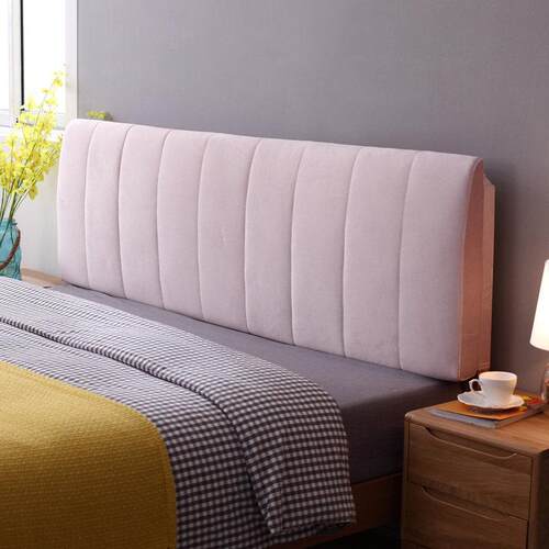 定做床头板软包双人实木床大靠背无床头榻榻米靠垫靠枕布艺可拆洗