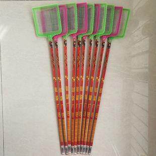 Extended-handle wire fly swatter for flies and mosquitoes, l