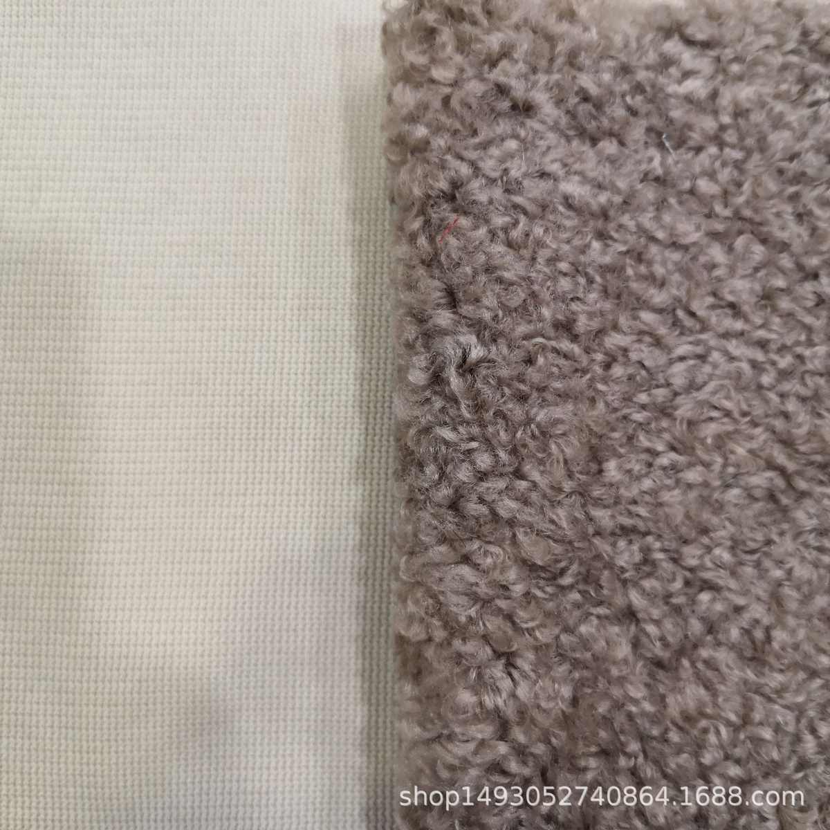 现货 新品 仿羊毛冰花绒 亮光羊驼绒布 女装箱包背景雪冰花面料