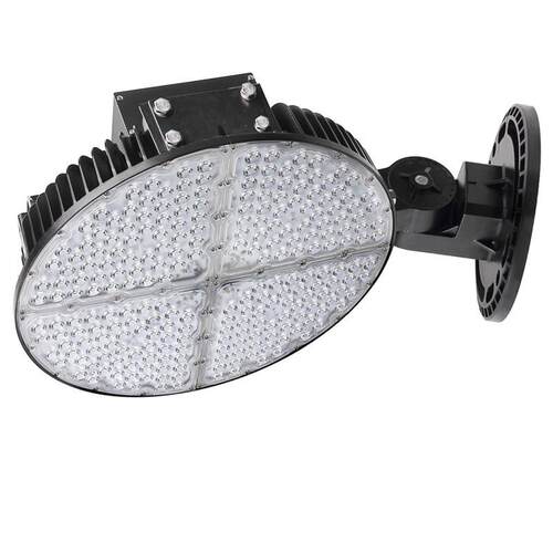 厂家直销led户外灯具套件 投射大功率灯外壳 圆形压铸投光灯600W