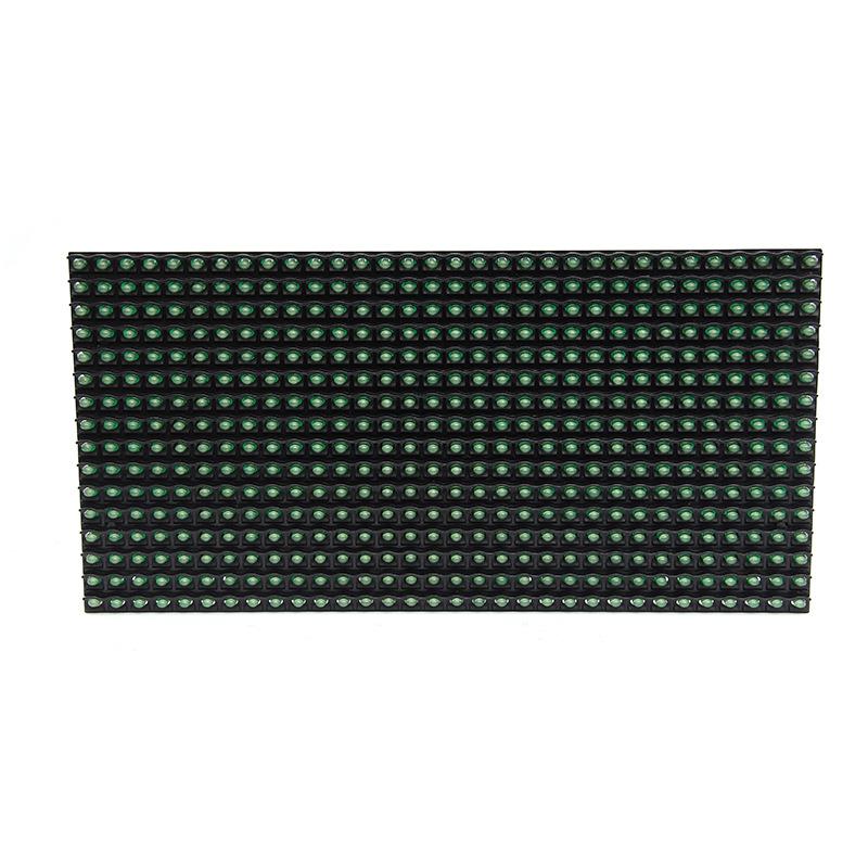 新款广告显示屏模组单绿直插半户外模组拼接大规模led单元板供应