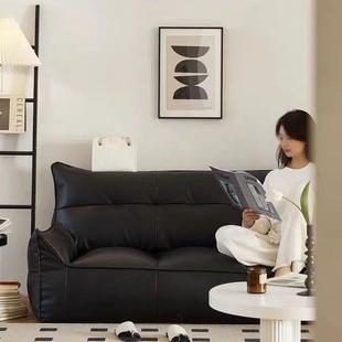Q3人Y榻榻米懒28294沙发可卧躺可睡躺椅单双人网红室黑屋色宿舍出