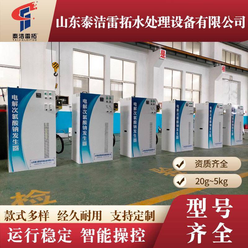 次氯酸钠发生器电解法100g自来水农村饮用河净化医院污水消毒设备