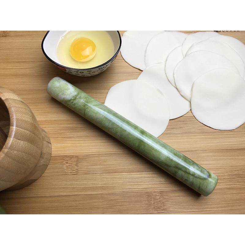 61K3岫玉擀面杖玉石擀面杖佳品擀饺皮不粘面
