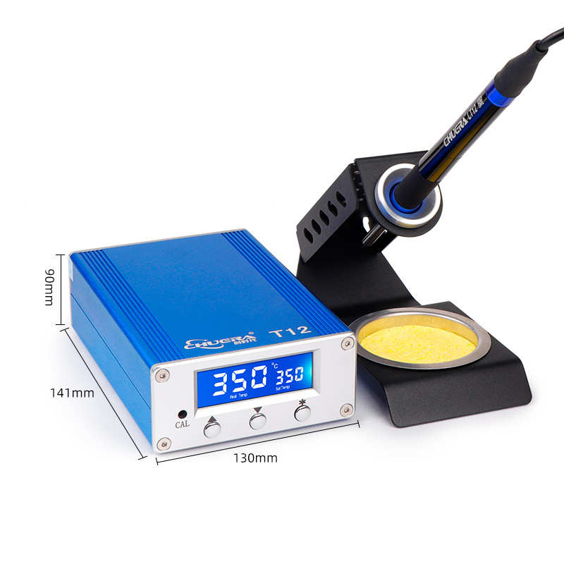 加工定制T12焊台75W数显恒温焊台 可贴牌带休眠无铅焊接电烙铁