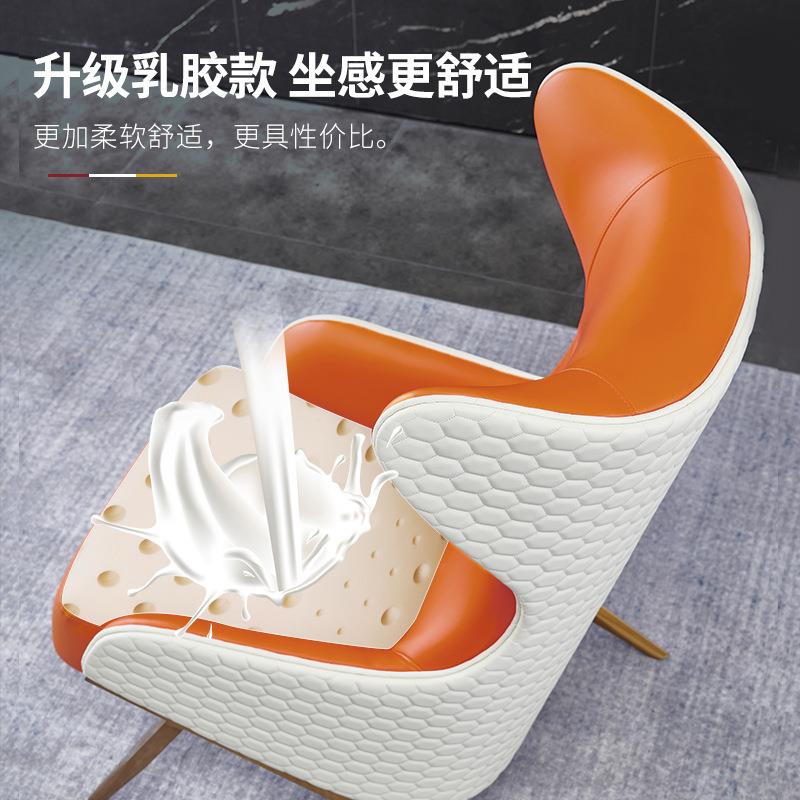 现代单简客厅XXY11#老人沙发椅靠背电脑休高闲椅卧室躺椅网红皮老