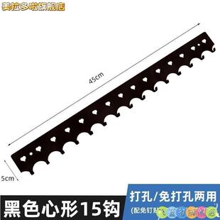 钥匙挂钩架子挂板墙壁挂衣架子强力粘胶厨房不锈钢衣服免打孔毛巾