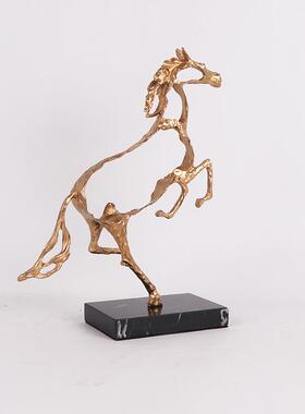 现代中式新象金属摆件售楼部酒店前台工办公桌MC-TY-32样板房软装