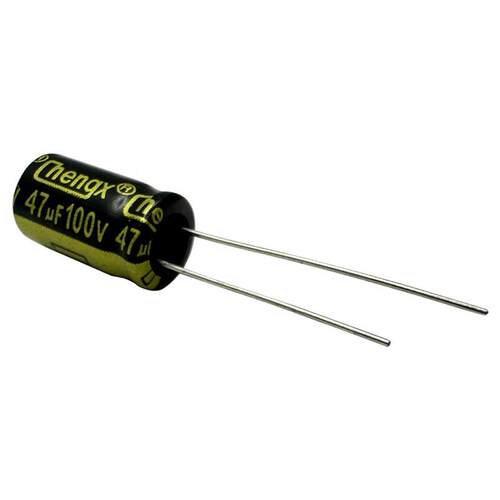 承兴Chengx 47uf/100v 8*12 5000h长寿命厂家直销插件铝电解电容