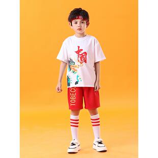正品童拉拉表演服小学生运动会儿元旦中国风班幼儿队园啦服啦操演