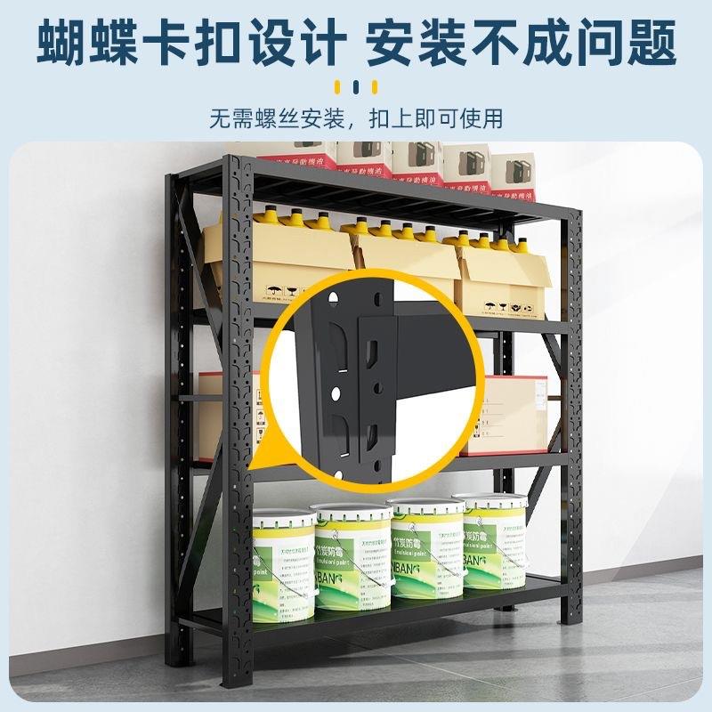百欧货架仓储轻型中型金属货架2米货架超市仓库加厚置物货架