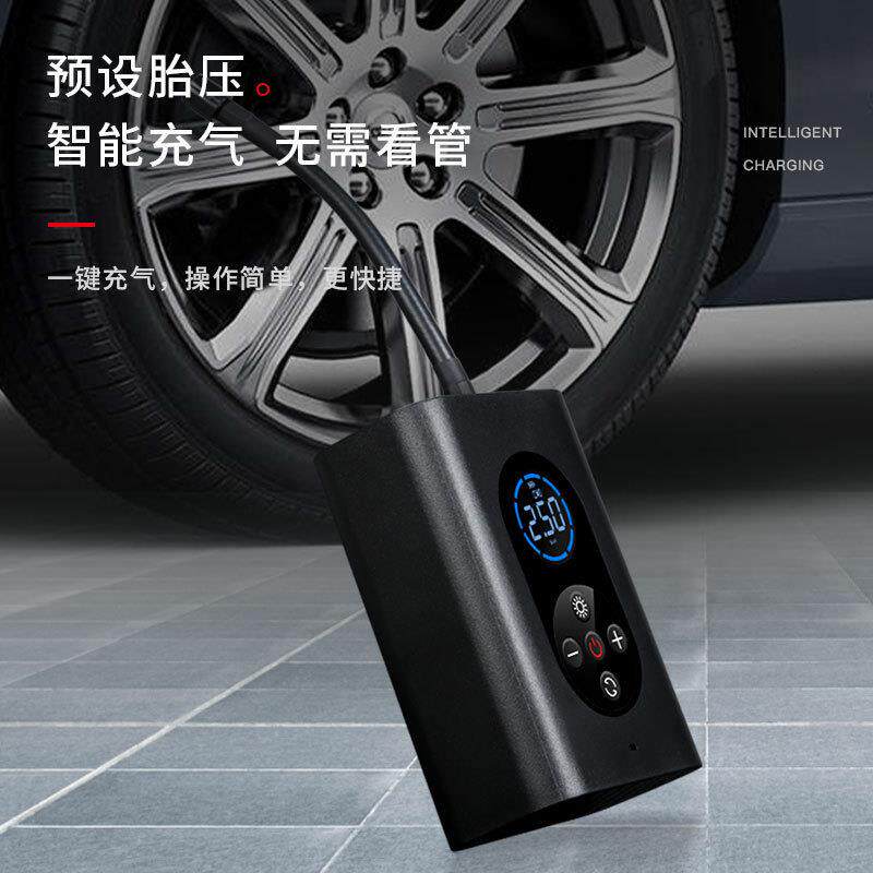 车载充气无线泵智能数显车用电动轮胎打气迷你便携自动汽车充气泵